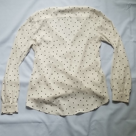 Ann Taylor polka dot cross over top - Picture 3 of 3